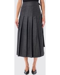 Rohe - High-Waisted Pleated Midi Skirt - Lyst
