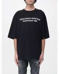 DSquared² - Cotton T-Shirt With Logo Print - Lyst