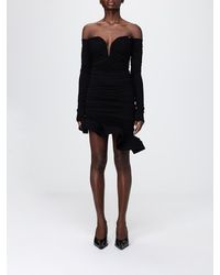 Elisabetta Franchi - Crêpe Asymmetric Dress - Lyst