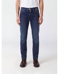 Jacob Cohen - Slim Fit Five-Pocket Cotton Denim Jeans - Lyst