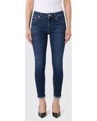 Dondup - Slim Fit Stretch Cotton Denim Jeans - Lyst