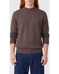Drumohr - Pure Merino Wool Crewneck Jumper With Long Sleeves - Lyst