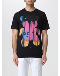 PS by Paul Smith - T-shirt in cotone con stampa - Lyst