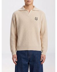 Maison Kitsuné - Maison Kitsun&Eacute Cotton Knit Polo Shirt - Lyst