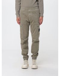 Stone Island - Slim Fit Stretch Technical Fabric Cargo Trousers With Compass Logo - Lyst