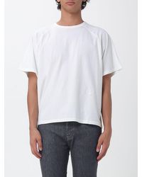 Rhude - Relaxed Fit Cotton T-Shirt With Dropped Shoulders And Embroidered Logo - Lyst
