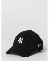 KTZ - 9Forty Ny Yankees Shearling Baseball Cap With Embroidered Logo - Lyst