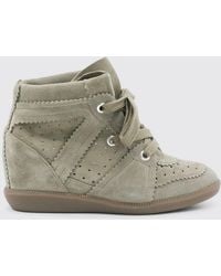 Isabel Marant - Bobby Perforated Suede Sneakers - Lyst