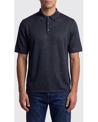 Roberto Collina - Linen Polo Shirt - Lyst