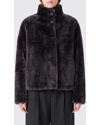 Arma - Lambskin Leather Bomber Jacket With Epaulettes And Flap Pockets - Lyst
