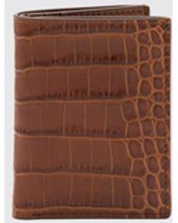 Tom Ford - Crocodile Print Leather Credit Card Holder - Lyst