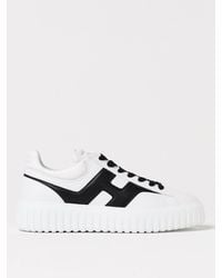 Hogan - H-Stripe Leather Sneakers - Lyst