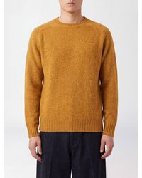 Howlin' - Crewneck Wool Blend Jumper With Ribbed Trims - Lyst