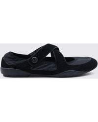 Tory Burch - Romy Sport Suede And Nylon Ballerinas - Lyst