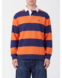 Polo Ralph Lauren - Striped Long-Sleeved Polo Shirt - Lyst