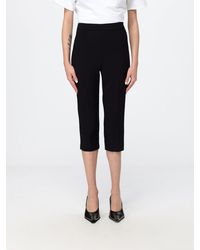 Elisabetta Franchi - High-Waisted Slim Fit Cropped Trousers - Lyst
