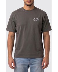 Maison Kitsuné - Maison Kitsun&Eacute Cotton T-Shirt With Logo - Lyst