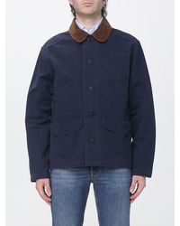 Filson - Lightweight Cotton Jacket With Corduroy Collar And Logo - Lyst