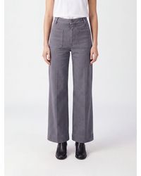 Victoria Beckham - Alina High-Waisted Straight Fit Cotton Denim Jeans - Lyst