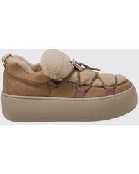 Roger Vivier - Viv' Up Suede Trainers With Jewelled Buckle And Shearling Lining - Lyst