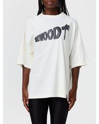 Palm Angels - Oversized Cotton T-Shirt With Printed Logo And Dropped Shoulders - Lyst