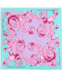 Versace Jeans Couture - Baroque Print Silk Foulard - Lyst