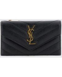 Saint Laurent - Geldbörse Damen - Lyst