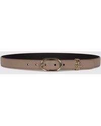 Gucci - Gg Marmont Calfskin Leather Belt With Monogram Buckle - Lyst