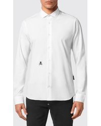 Philipp Plein - Cotton Poplin Shirt - Lyst