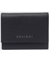 Orciani - Hammered Leather Wallet - Lyst