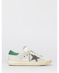Golden Goose - Super-Star Sole Leather And Mesh Sneakers - Lyst