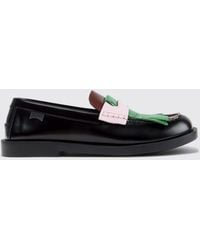 Camper - Twins Two-Tone Smooth Leather Loafers With Fringes And Xl Extralight Sole - Lyst