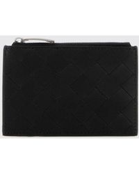 Bottega Veneta - Woven Leather Credit Card Holder - Lyst