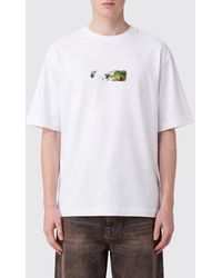 Off-White c/o Virgil Abloh - Cotton T-Shirt With Contrast Arrow Logo Print On The Back - Lyst