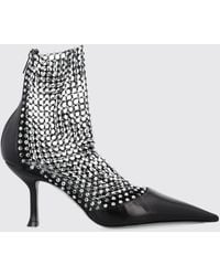 Rene Caovilla - Kristall mesh stiletto absatz schuhe - Lyst