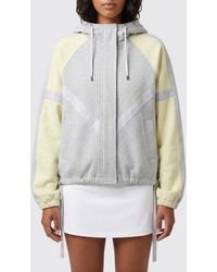 The Attico - Color-Block Cotton Hooded Bomber Jacket - Lyst