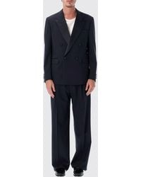 Lardini - Double-Breasted Stretch Virgin Wool Ceremony Suit - Lyst