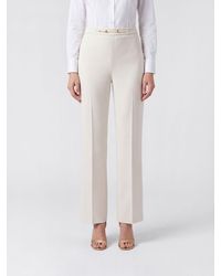 Elisabetta Franchi - Slim-Fit Cropped Crêpe Trousers - Lyst