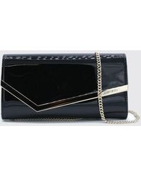 Jimmy Choo - Emmie Patent Leather Mini Handbag With Chain Strap - Lyst