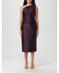 Solace London - One-shoulder Satin Dress - Lyst