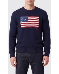 Polo Ralph Lauren - Graphic Print Cotton Crewneck Jumper - Lyst