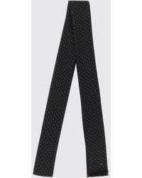 Tom Ford - Polka-Dot Mulberry Silk Bandeau Scarf With Monogram And Fringed Hem - Lyst