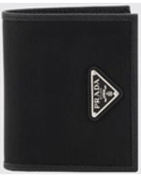 Prada - Re-Nylon Wallet With Triangle Logo - Lyst