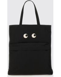 Anya Hindmarch - Eyes Econyl Tote Bag With Graphic Print And Leather Double Handles - Lyst