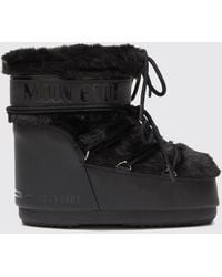 Moon Boot - Icon Low Faux Fur Lace-Up Snow Boots - Lyst