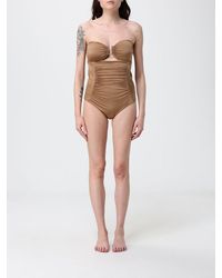 Max Mara - Einteiliger Badeanzug Aus Stretch-Nylon - Lyst