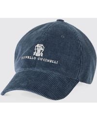 Brunello Cucinelli - Cotton And Cashmere Corduroy Baseball Cap - Lyst