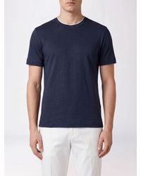 Eleventy - Slim Fit Crewneck T-Shirt - Lyst