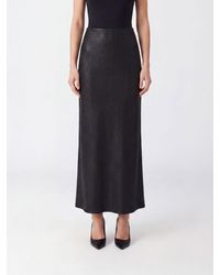 Elisabetta Franchi - Falda Midi De Tubo De Piel Sintética Con Estampado De Cocodrilo - Lyst