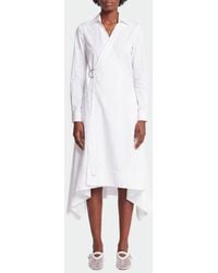 Loewe - Stretch Cotton Wrap Dress - Lyst